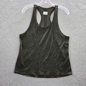Lululemon Women Activewear Tank Top 10 Green Racerback Sleeveless Scoop Neck